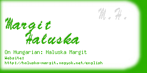 margit haluska business card